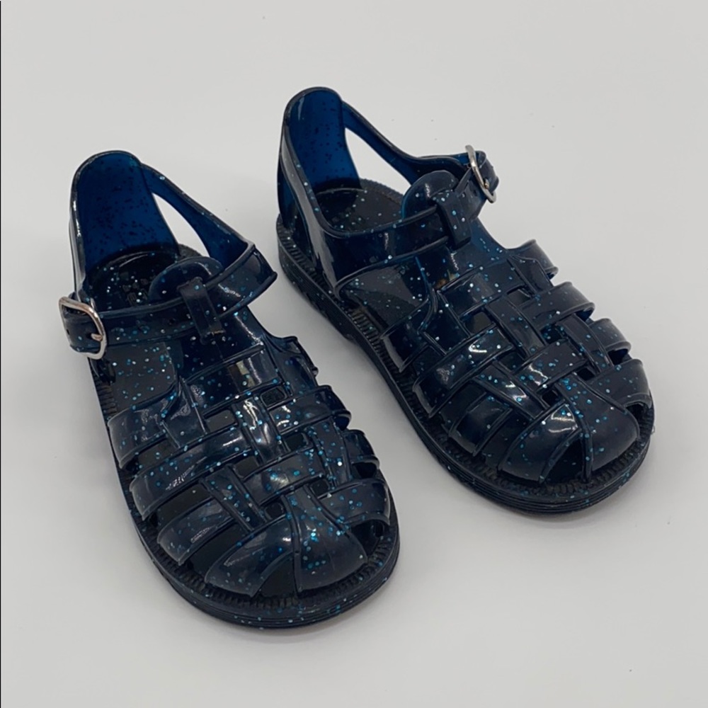 Navy Jelly Sandals